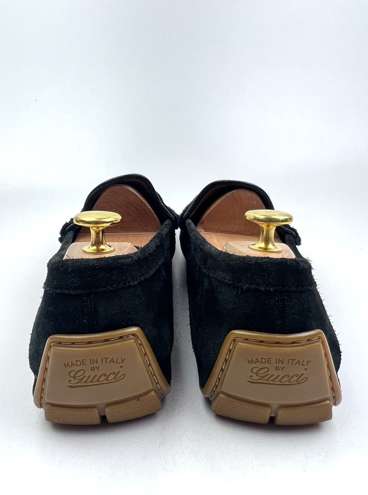Gucci GUCCI Suede Driving Moccasins GG Logo Size US 12 / EU 45 - 7 Thumbnail