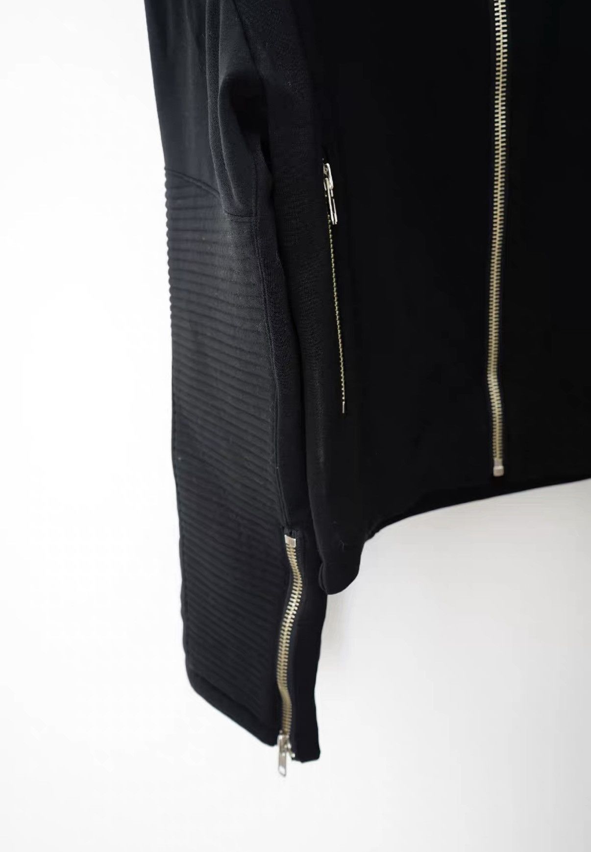 Almost Famous Almostblack Bomber Oversized Armor Sleeve Jacket Size US M / EU 48-50 / 2 - 5 Thumbnail