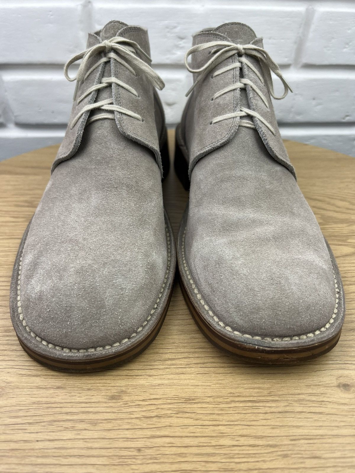 Jil Sander JIL SANDER Boots Suede Desert Shoes Lace Up Gray Men’s Size US 11 / EU 44 - 7 Thumbnail