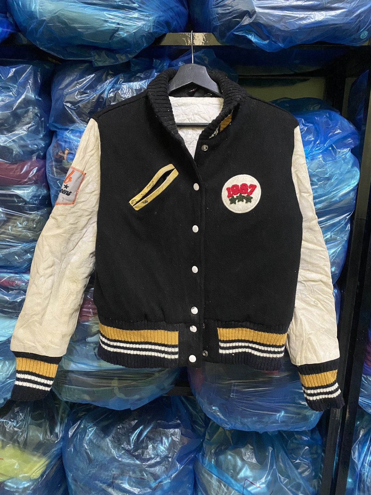 Other VINTAGE PNB QUEEN VARSITY LEATHER JACKET Size S / US 4 / IT 40 - 1 Thumbnail