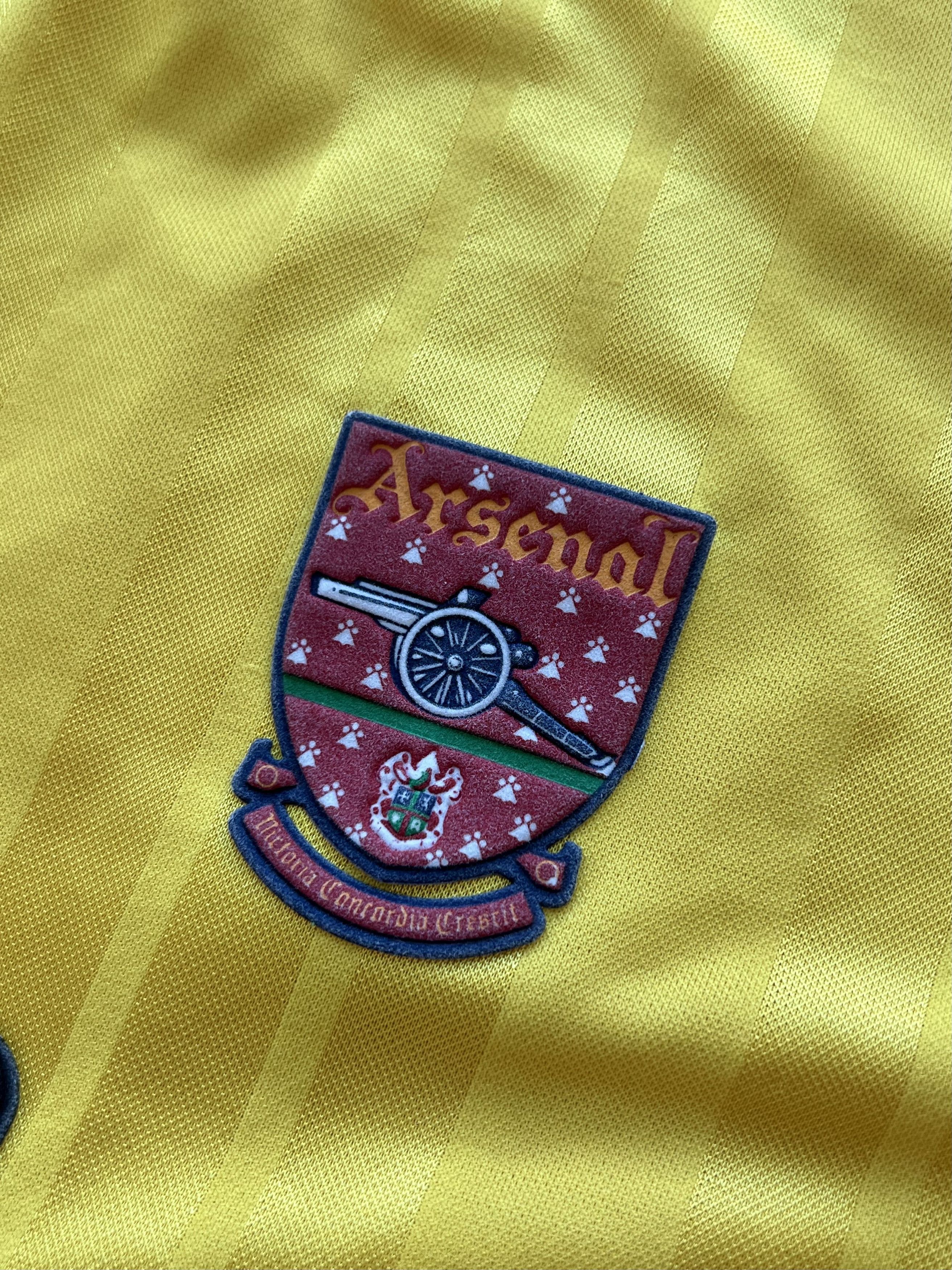 Adidas ARSENAL 1993 1994 AWAY FOOTBALL SHIRT Size US S / EU 44-46 / 1 - 9 Thumbnail