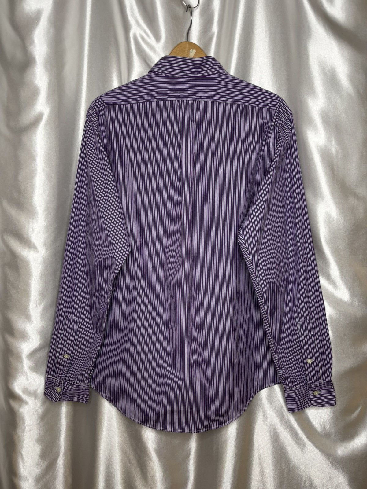 Polo Ralph Lauren × Ralph Lauren × Vintage vintage purple striped button up shirt Polo Ralph Lauren Size US L / EU 52-54 / 3 - 9 Thumbnail