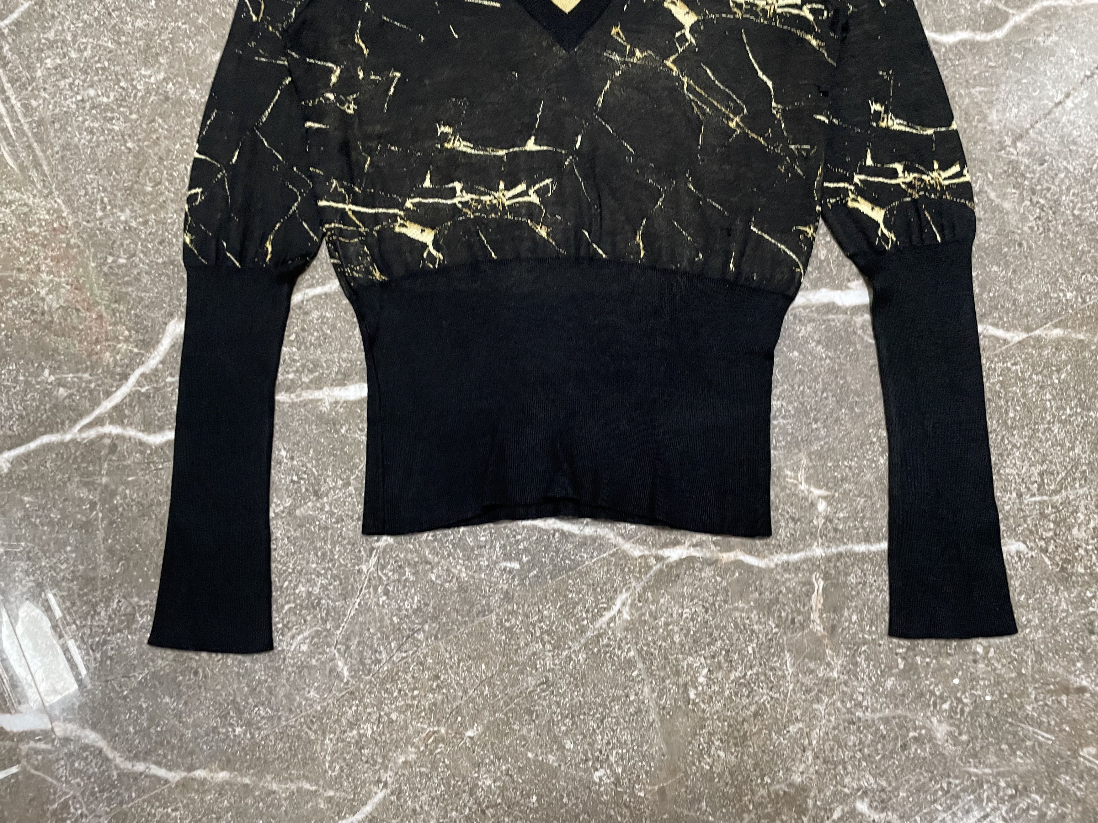 Hermes × Maison Margiela Hermes Gold Marble Longsleeve Shirt Size XS / US 0-2 / IT 36-38 - 3 Thumbnail