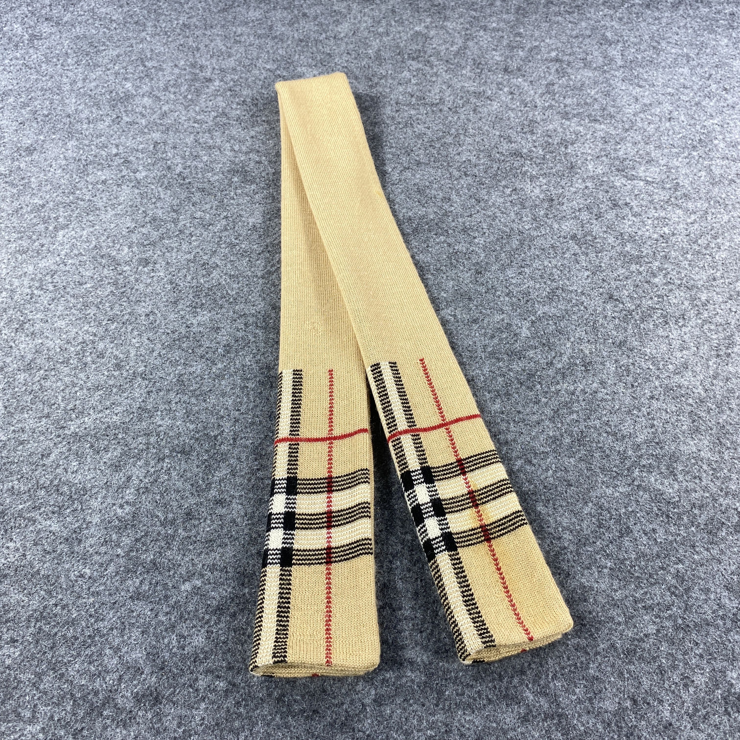 Burberry × Vintage GF10549 Burberry Scarf Neck Wear Muffler Nova Check Size ONE SIZE - 1 Thumbnail