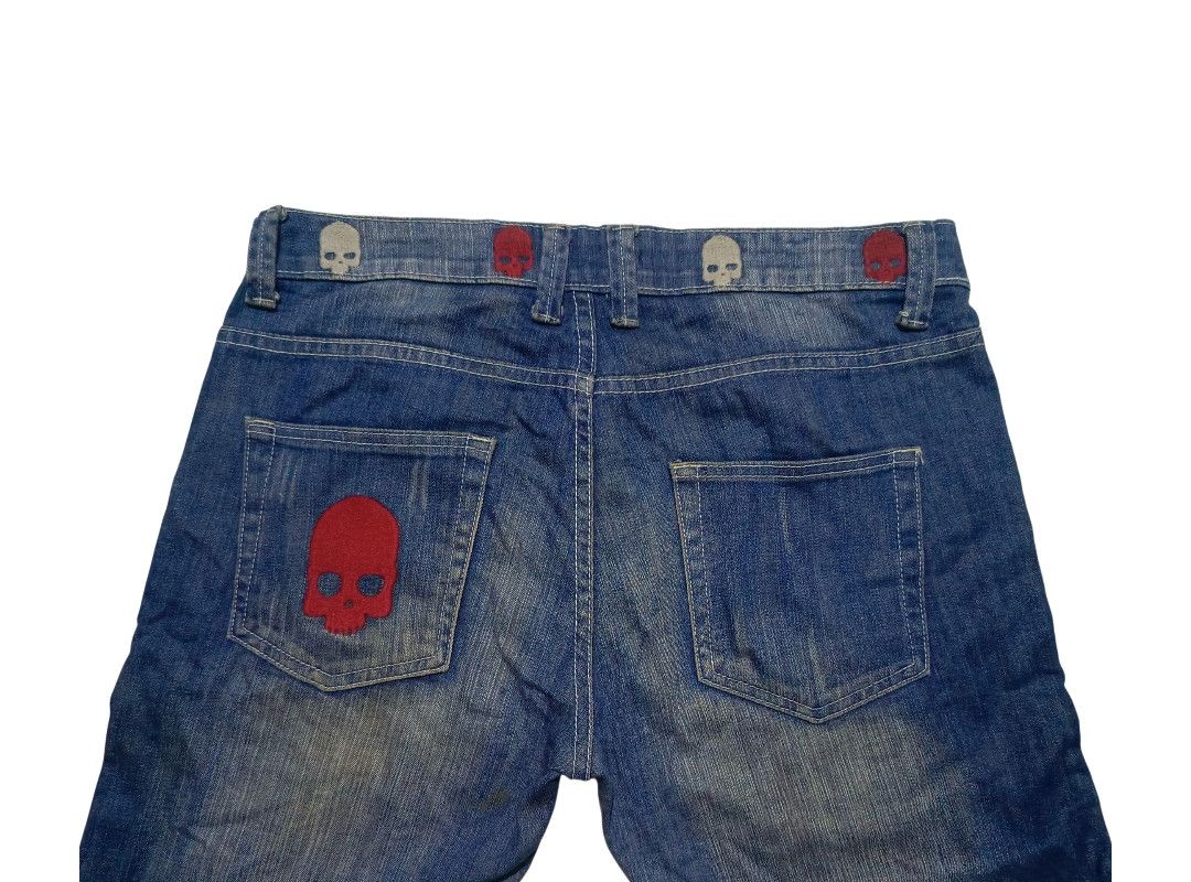 HYDROGEN Hydrogen Distressed Skulls Denim Pants Size US 34 / EU 50 - 1 Thumbnail