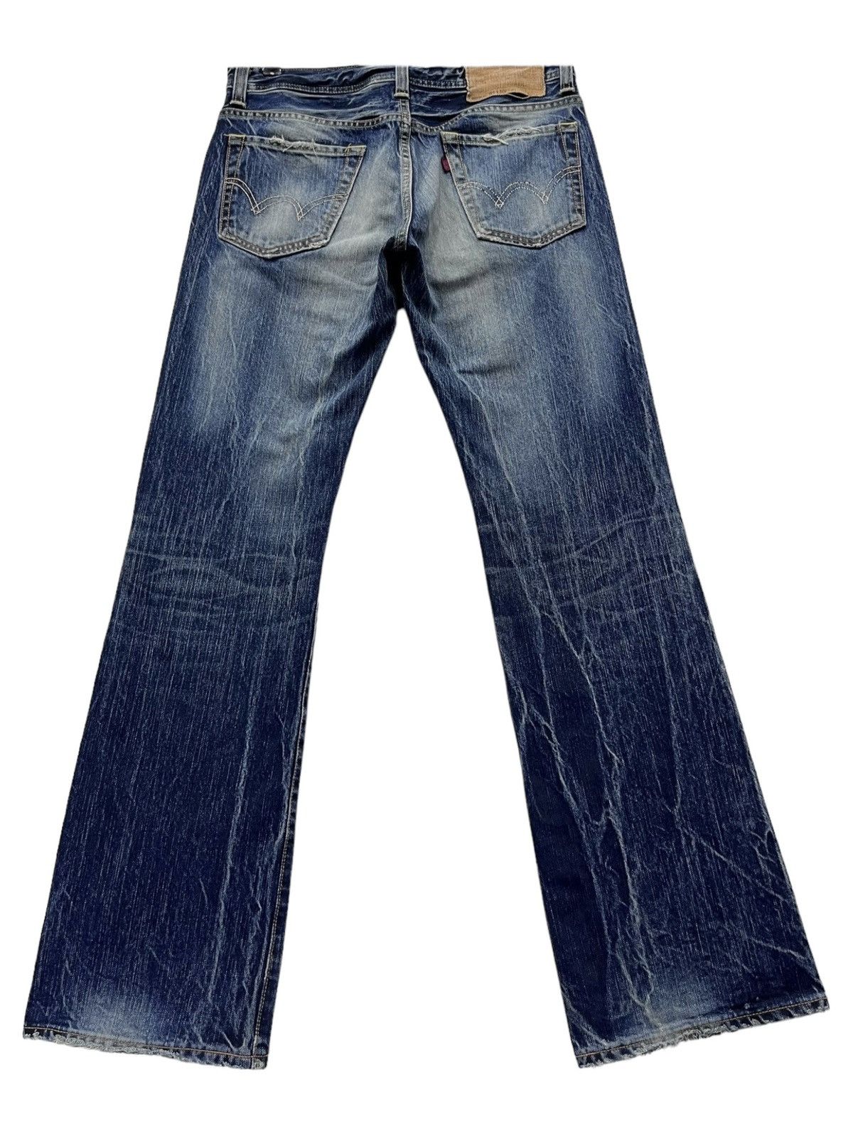 Edwin FLARE EDWIN REBEL VINTAGE Mudmax Blue Punk Lightning Whisker Size US 30 / EU 46 - 4 Thumbnail
