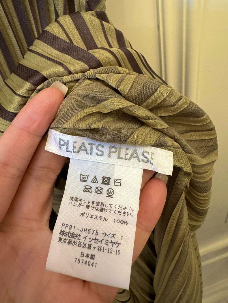 Issey Miyake issey miyake size:1 A turquoise pleated long dress Size XXS / US 00 / IT 34 - 4 Thumbnail