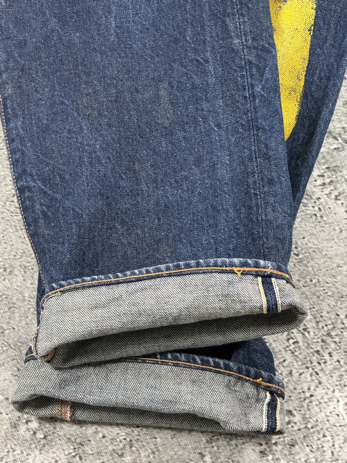 Evisu Evisu jeans daicock big logo yellow selvedge denim Japan Size US 28 / EU 44 - 8 Thumbnail