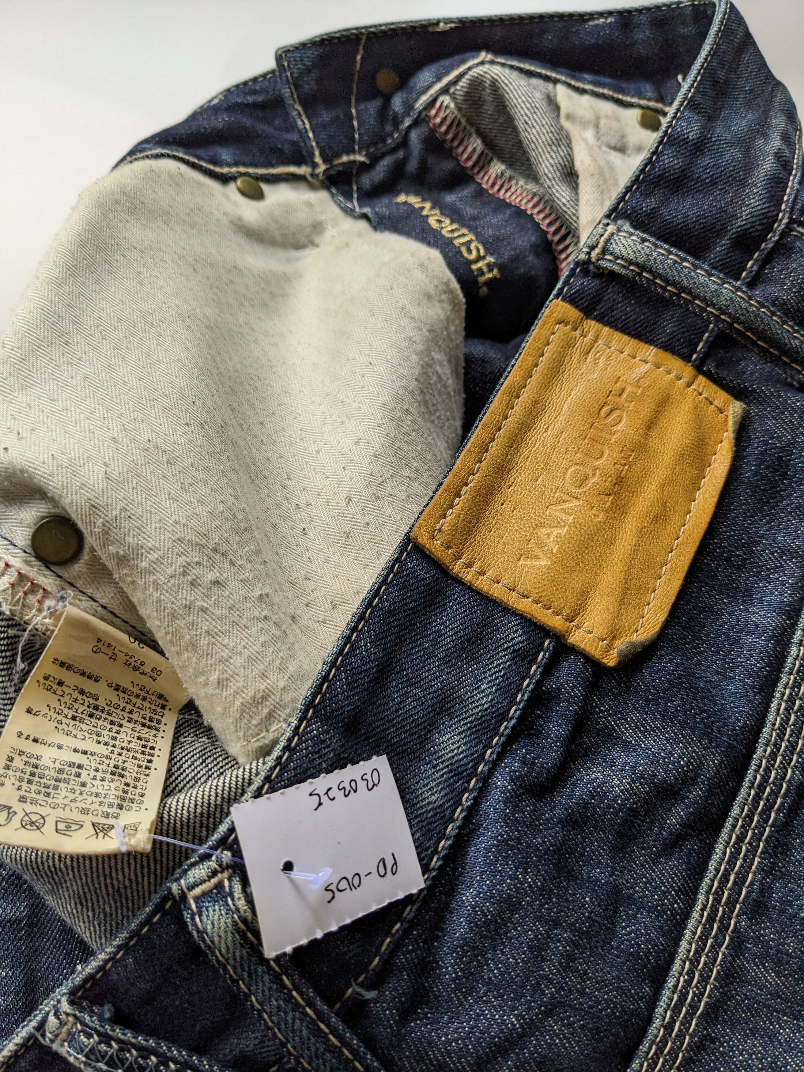 Japanese Brand × Jean × Vanquish Vanquish faded clawmark curve leg jeans Size US 33 - 10 Thumbnail
