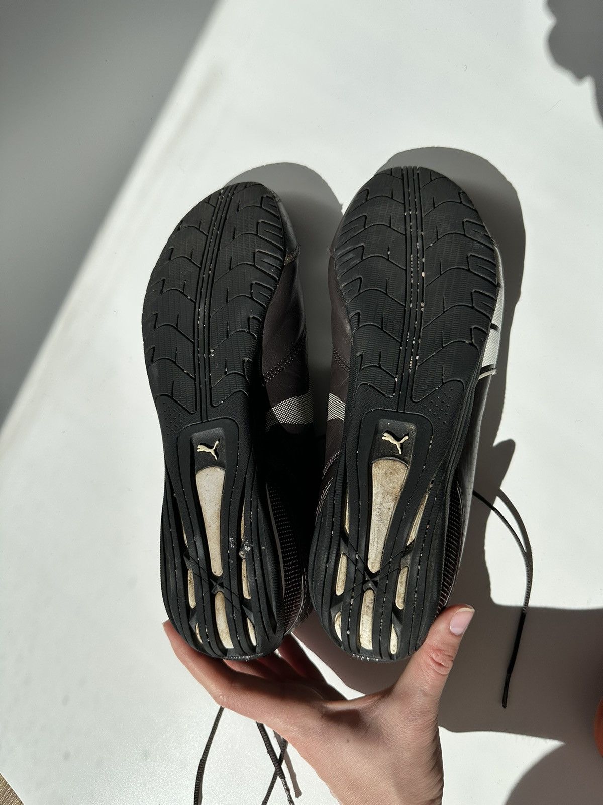 Japanese Brand × Puma × Vintage Vintage Puma brown/ white mens Sneakers Y2K size 10.5 Size US 10.5 / EU 43-44 - 24 Thumbnail
