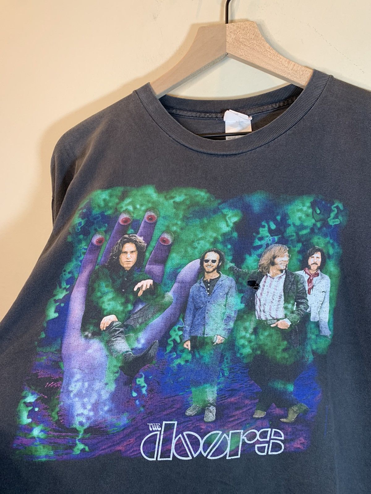 Band Tees × Vintage RARE* Vintage 90s The Doors Jim Morrison Art Cronies T-Shirt Size US L / EU 52-54 / 3 - 2 Thumbnail