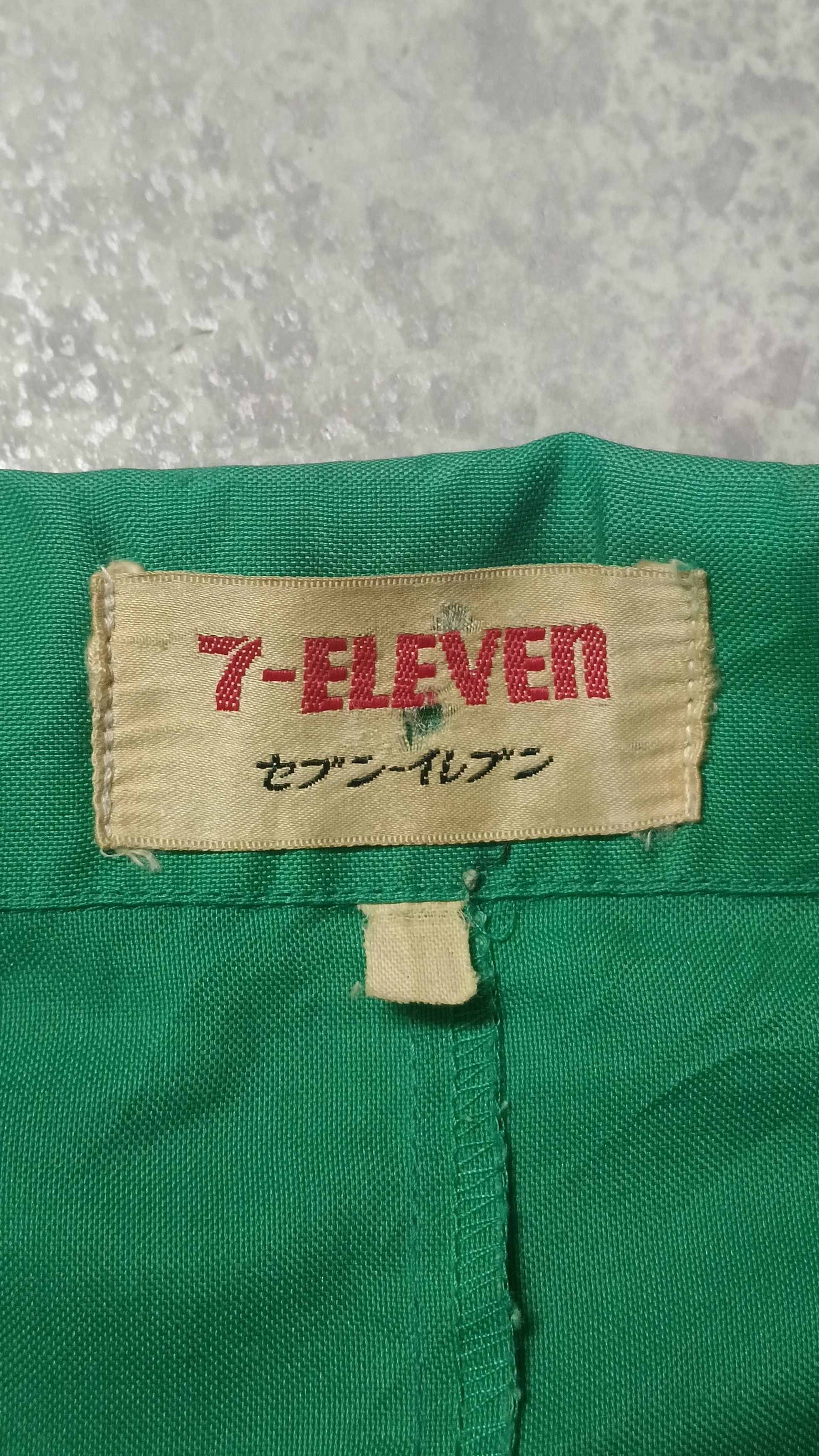 Rare Vintage Japan 7 Eleven Zip Up Work Shirt