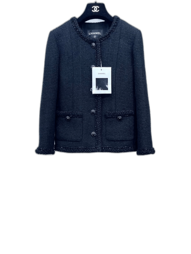 Chanel Chanel Black Jacket with Glitter Details Size XS / US 0-2 / IT 36-38 - 1 Thumbnail
