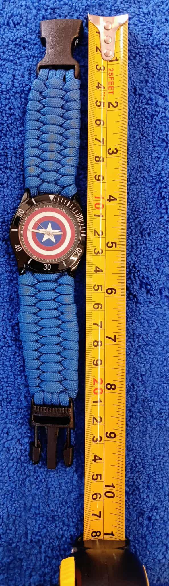 Marvel Comics Marvel Captain America Watch Shield Logo Needs Battery Size ONE SIZE - 1 Thumbnail