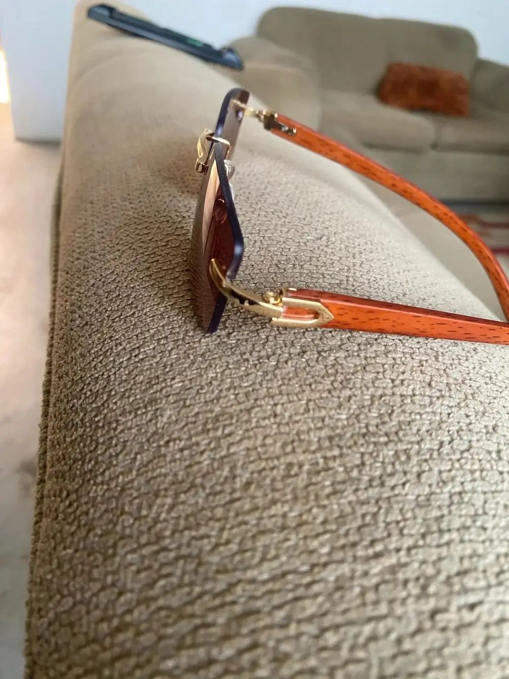Electric Visual Rimless Square Sunglasses Size ONE SIZE - 4 Thumbnail