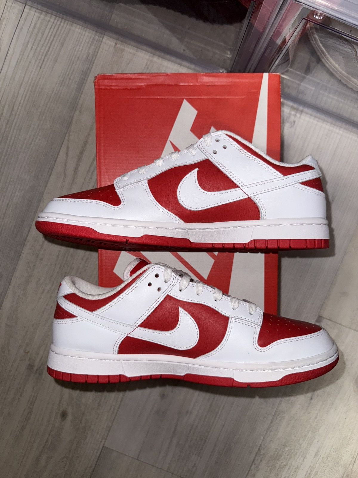 Nike Nike Dunk Low Championship Red Size US 8.5 / EU 41-42 - 3 Thumbnail
