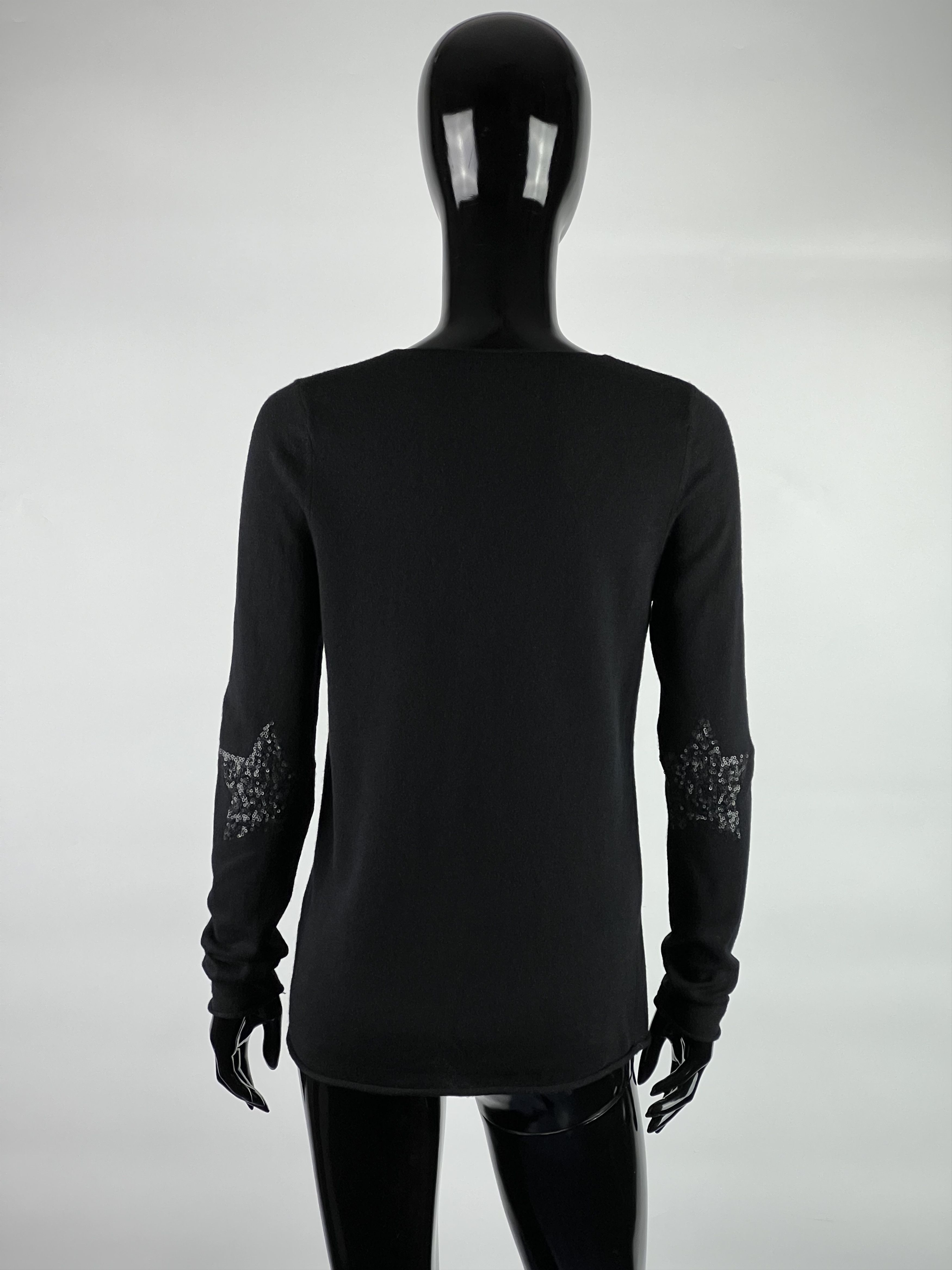 Zadig & Voltaire Zadig & Voltaire Wool Cashmere Sequins V-Neck Sweater Size M Size M / US 6-8 / IT 42-44 - 3 Thumbnail