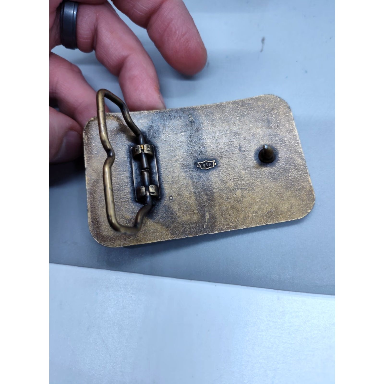 Vintage VINTAGE Makita Brass Belt Buckle Tools Gold 3" Adult Unisex Made in USA VGUC Size ONE SIZE - 5 Thumbnail