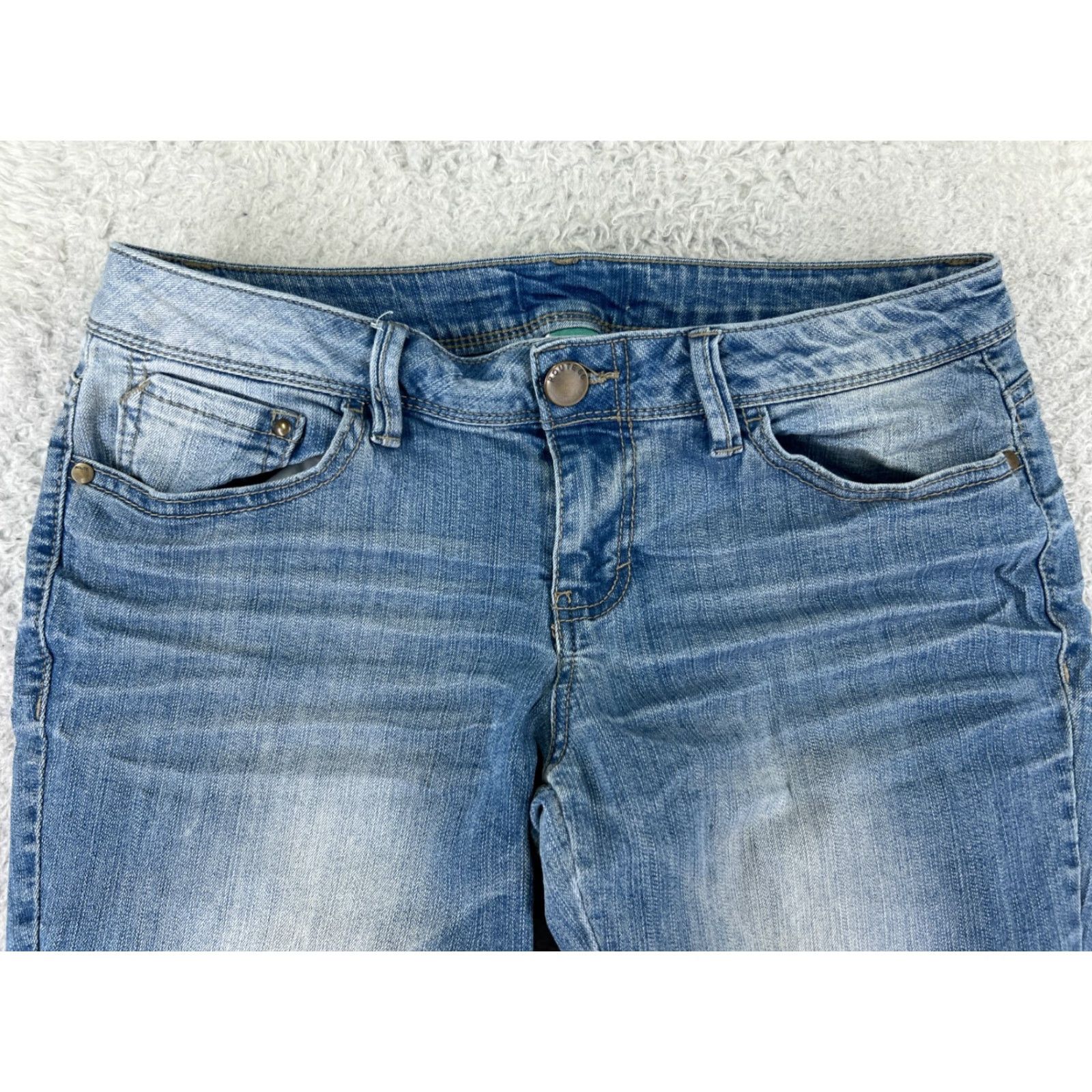 Route 66 Route 66 Jeans Womens 12 Blue Denim Cotton Blend Bootcut Low Rise 30x27 Size 34" / US 12 / IT 48 - 6 Thumbnail