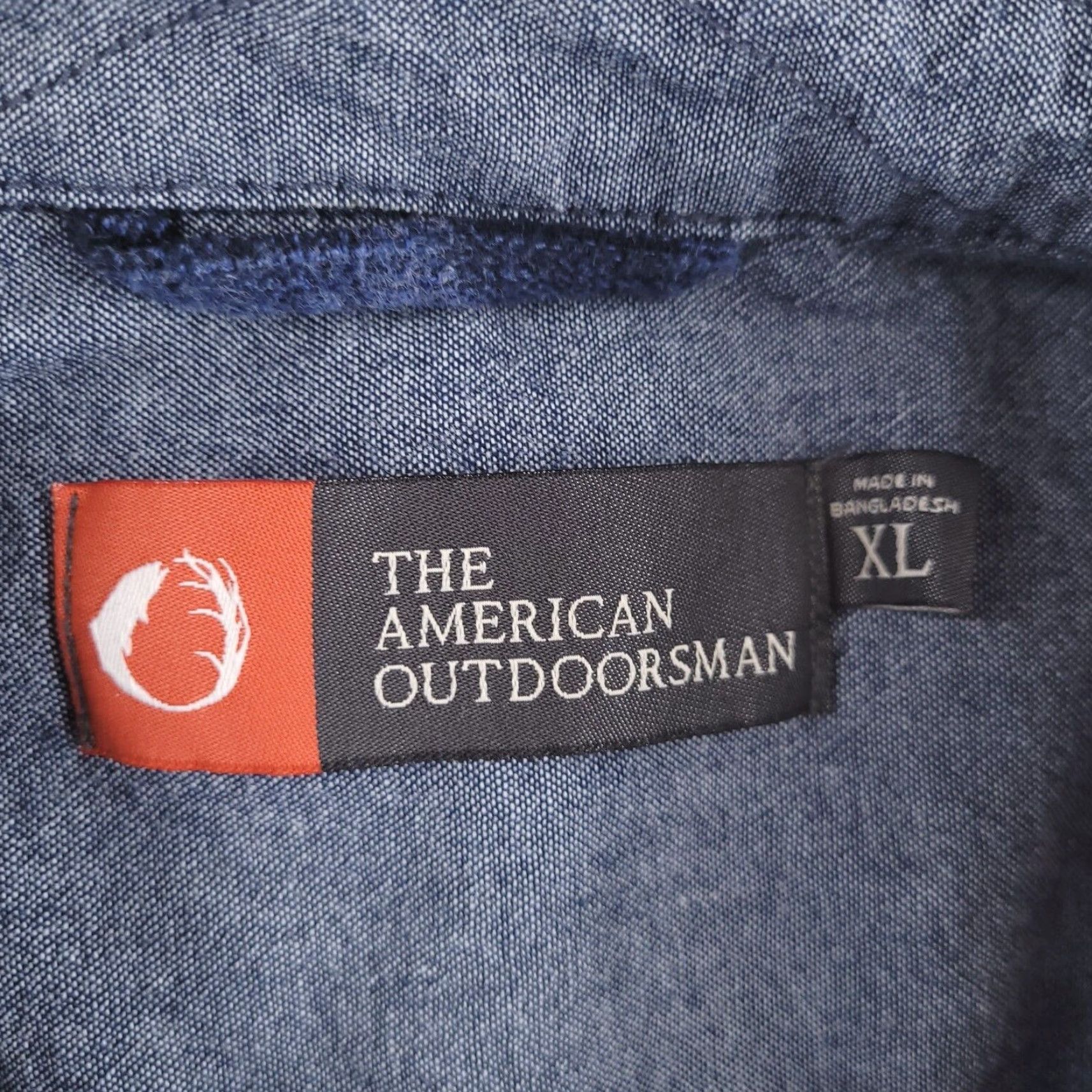 Vintage The American Outdoorsmen Shirt Mens XL Blue Plaid Long Sleeve Flannel Button-Up Regular Size US XL / EU 56 / 4 - 2 Thumbnail