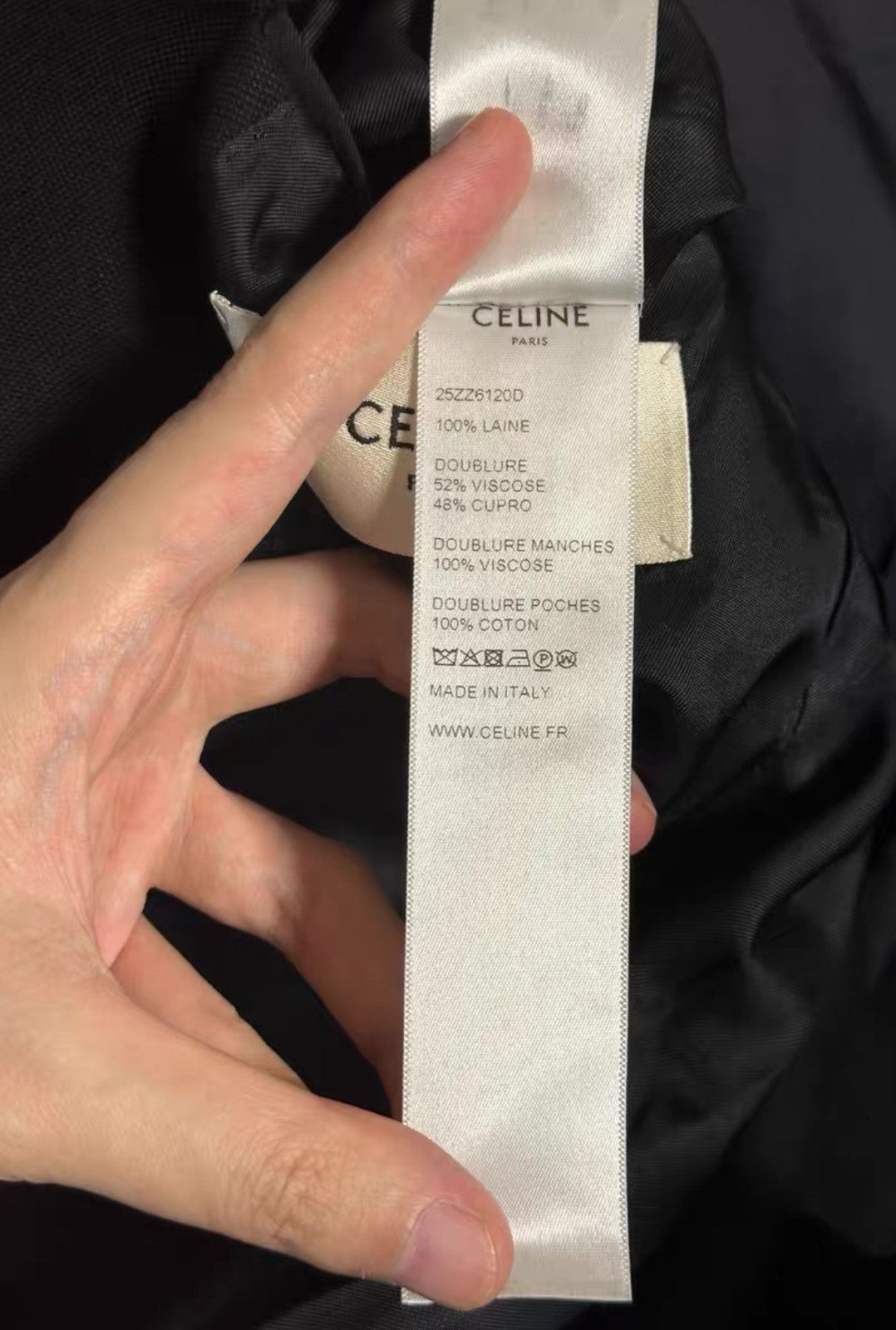 Celine Celine Women’s Black Basic Suit Jacket – Wool Blazer Size S / US 4 / IT 40 - 6 Thumbnail
