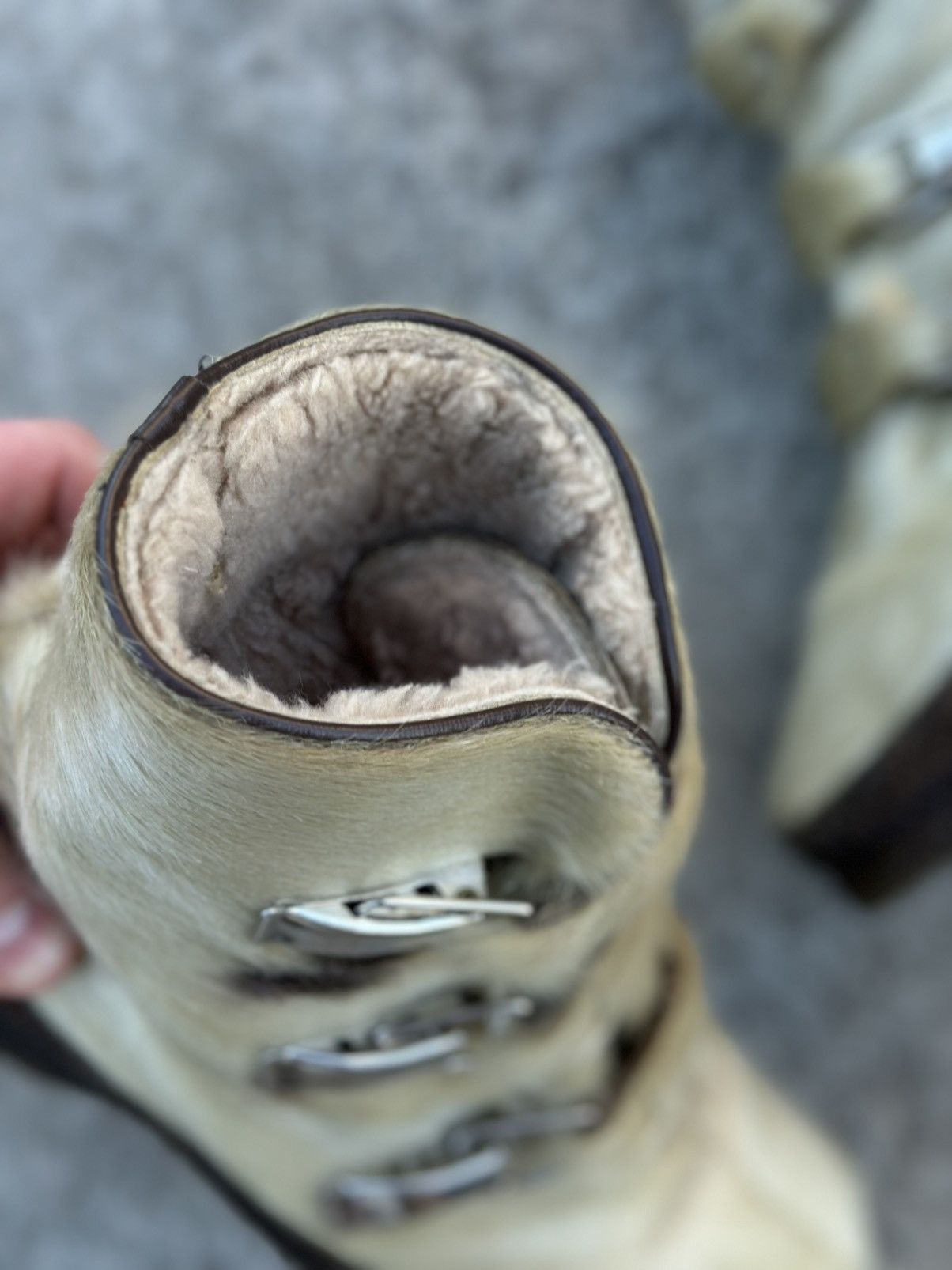 Japanese Brand Vintage Unyts Boots With Fur Custom Hand Made Size US 7 / IT 37 - 8 Thumbnail