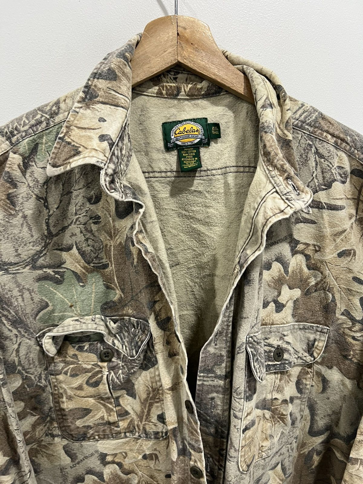 Vintage Vtg Cabelas Camo Real Tree Mossy Oaks Button Up Shirt xxl Size US XXL / EU 58 / 5 - 3 Thumbnail