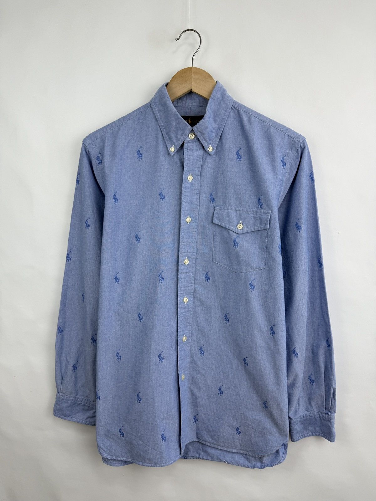 Polo Ralph Lauren 🇺🇸 Polo Ralph Lauren All Over Horse Shirt Retro Rare Hype Y2K Size US M / EU 48-50 / 2 - 3 Thumbnail