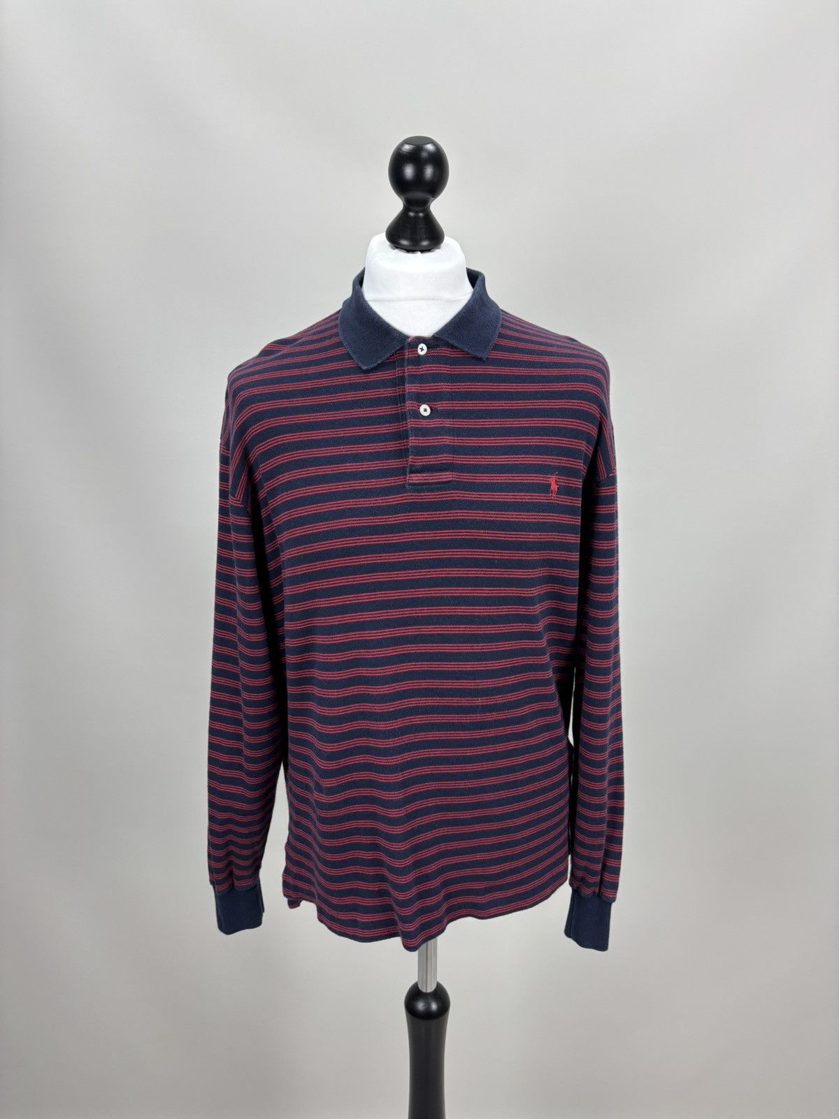 Polo Ralph Lauren Mens vintage long sleeve rugby Polo Ralph Lauren Size L Size US L / EU 52-54 / 3 - 1 Thumbnail
