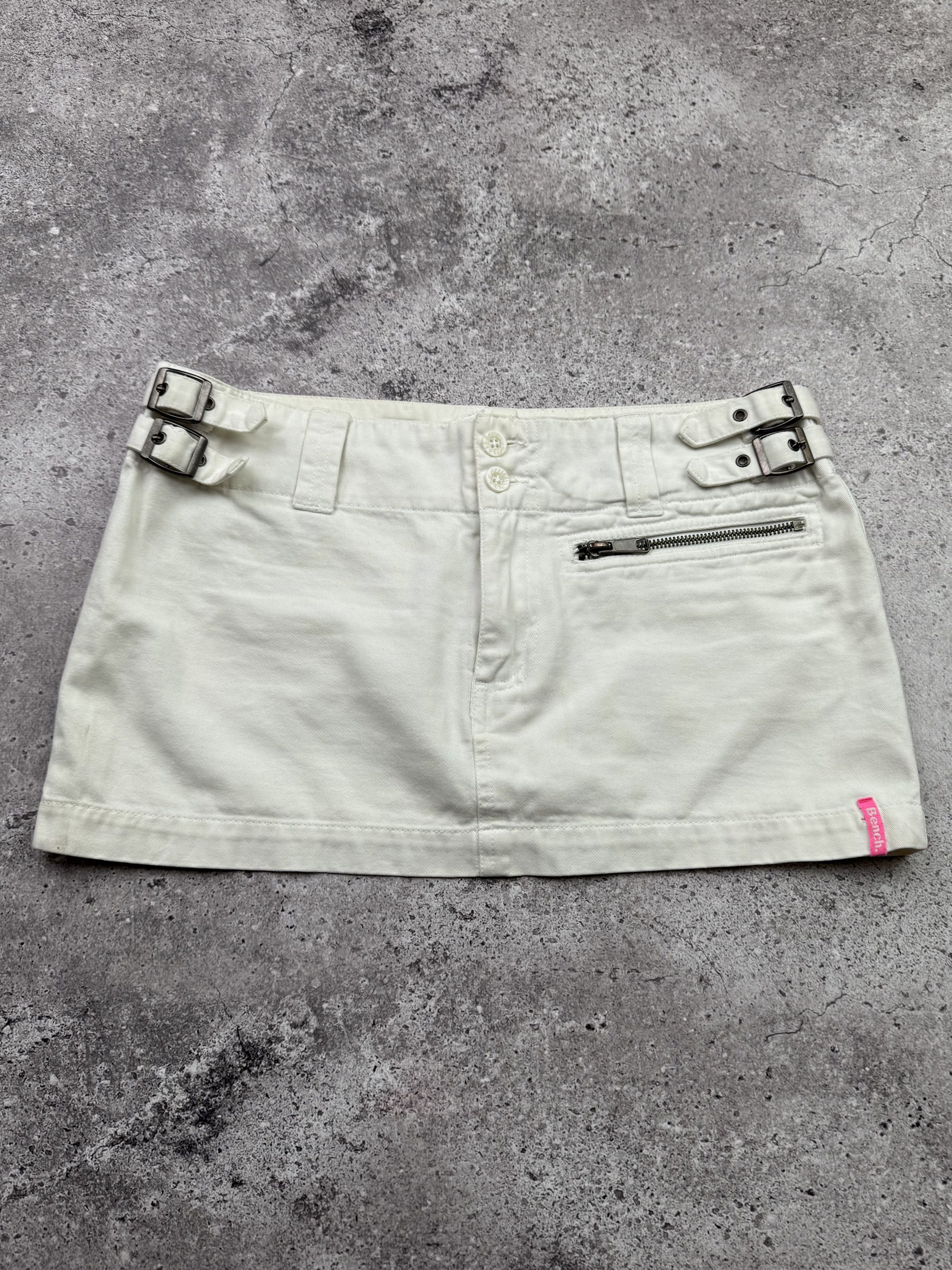 Vintage Vintage Mini Skirt With Straps C284(V591)(E8) Size 27" / US 4 / IT 40 - 1 Thumbnail