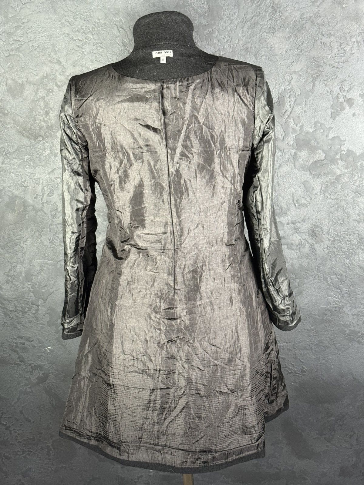 Miu Miu Miu Miu Vintage Embroidered Coat 2000’s Wool Coat Size XS / US 0-2 / IT 36-38 - 11 Thumbnail