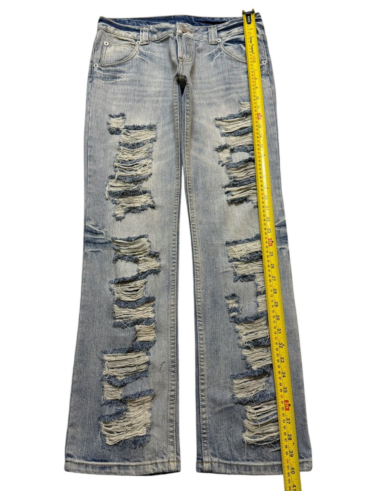 If Six Was Nine Vintage Y2K Japanese Brand Faded Ripped Style Distressed Size US 31 - 10 Thumbnail