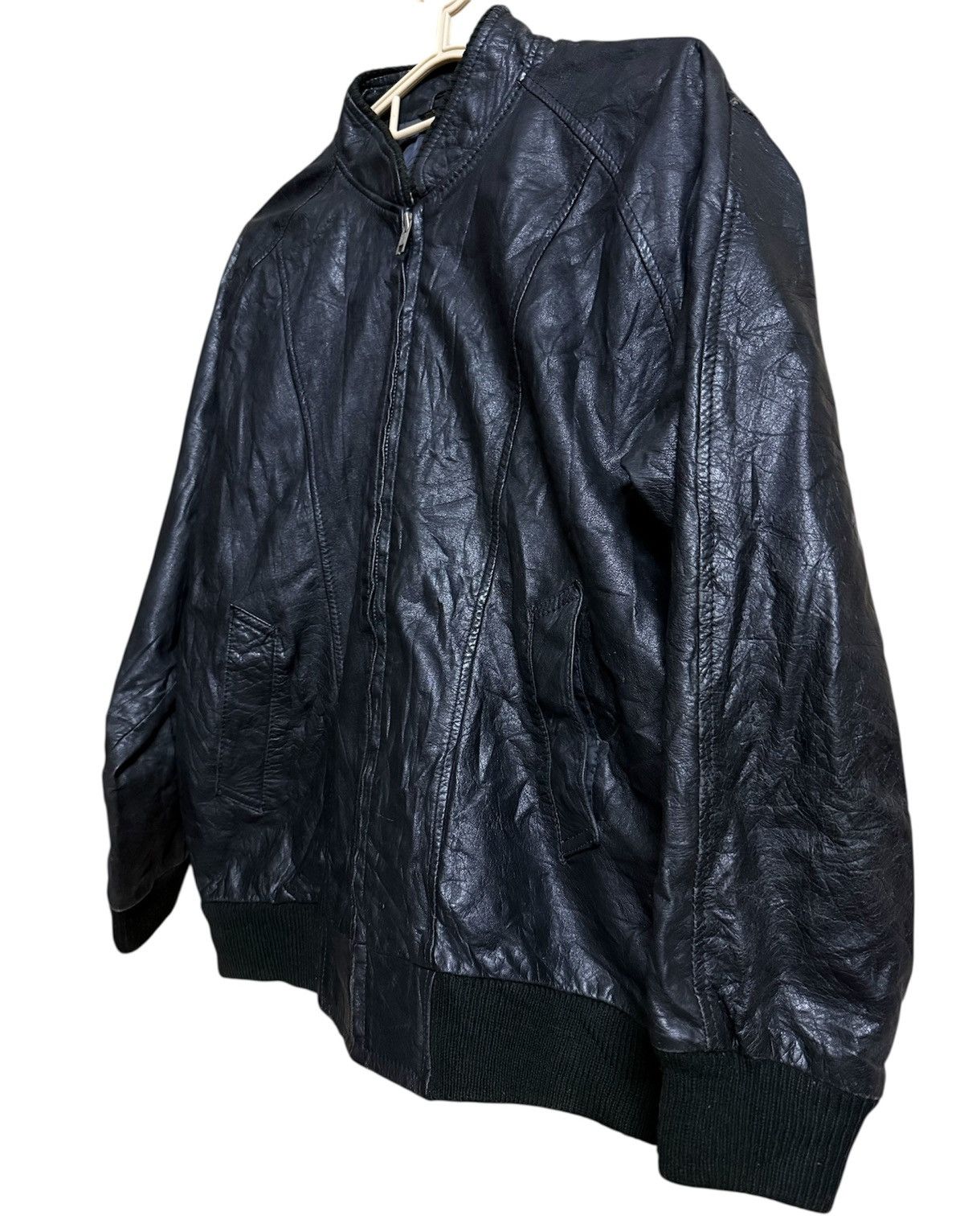 Japanese Brand Jacket Leather Motorcycle Vintge Size US L / EU 52-54 / 3 - 3 Thumbnail