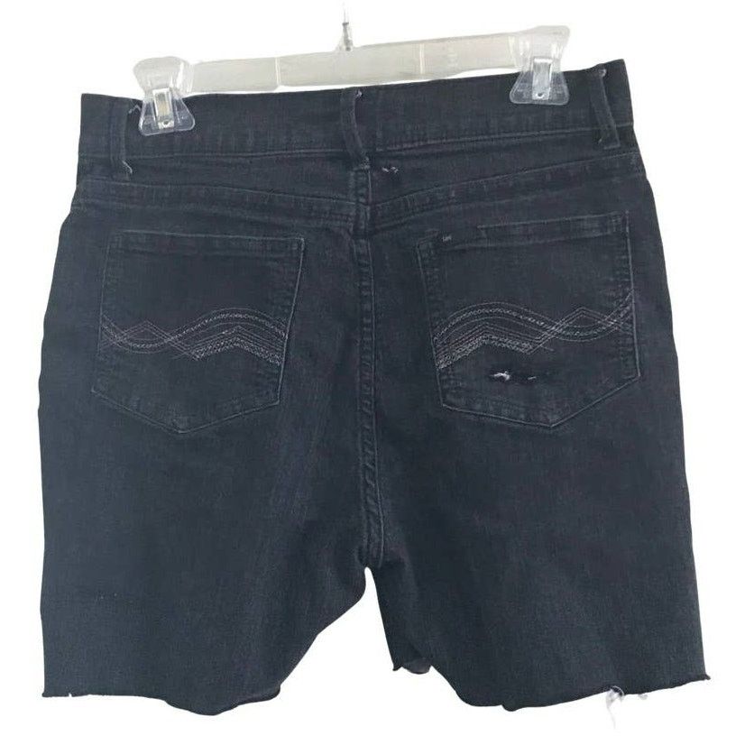 Lee Lee Classic Fit Black Cutoff Denim Jean Shorts Size 10 Size 32" / US 10 / IT 46 - 3 Thumbnail