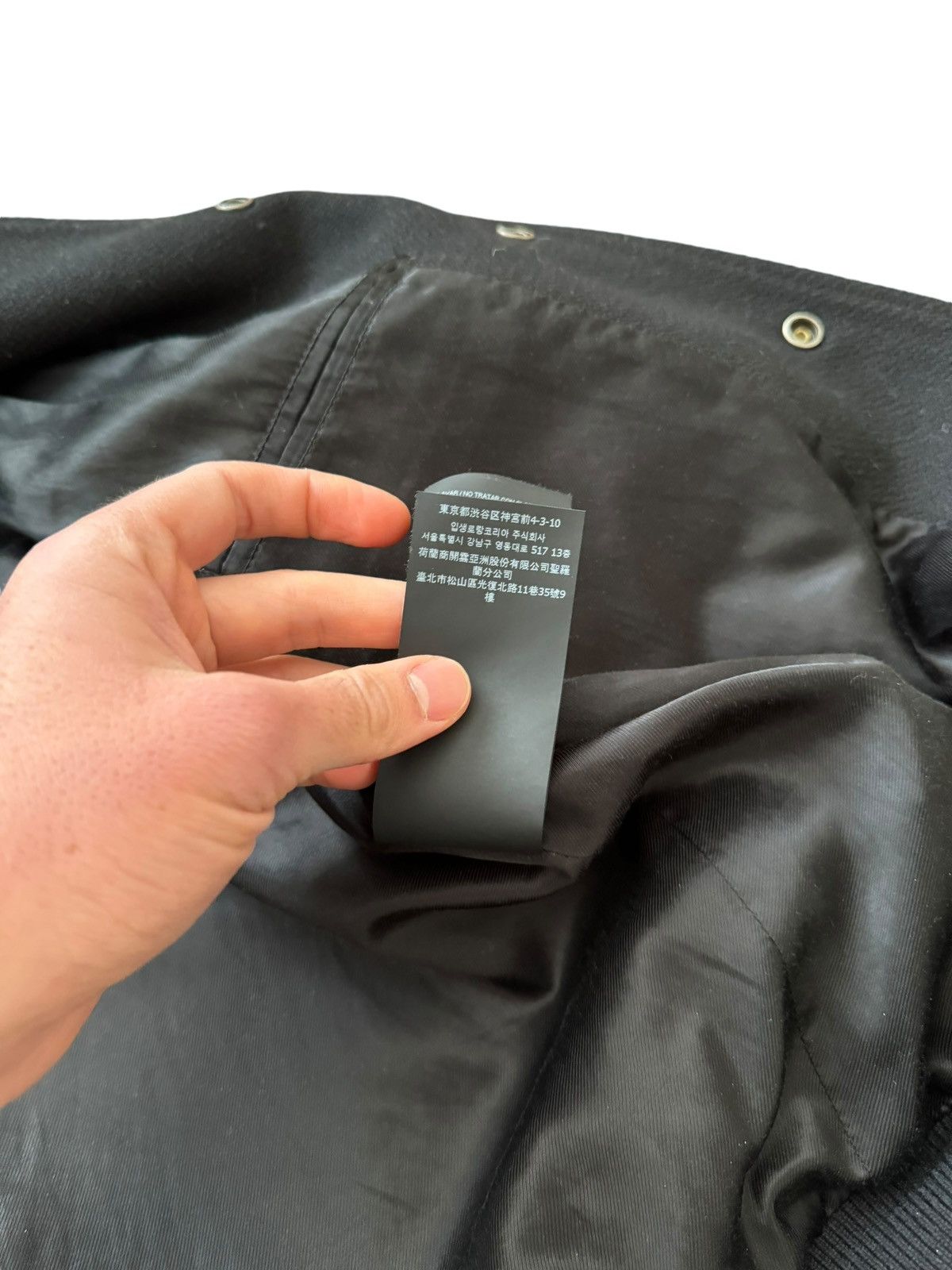 Saint Laurent Paris 2022 Black White Teddy Varsity Jacket Size US M / EU 48-50 / 2 - 13 Thumbnail