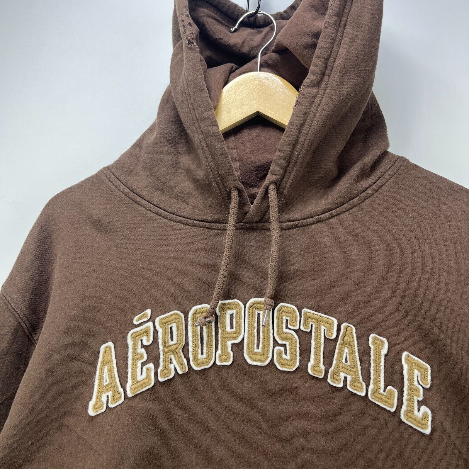 Aeropostale × Vintage Vintage Y2K Aeropostale Brown Hoodie XL Size US XL / EU 56 / 4 - 3 Thumbnail