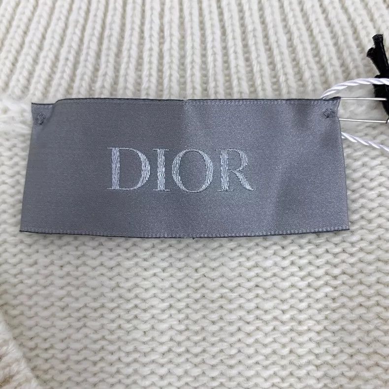 Dior Dior Beige logo letter inlaid sheep wool V-neck sleeveless Size M / US 6-8 / IT 42-44 - 5 Thumbnail