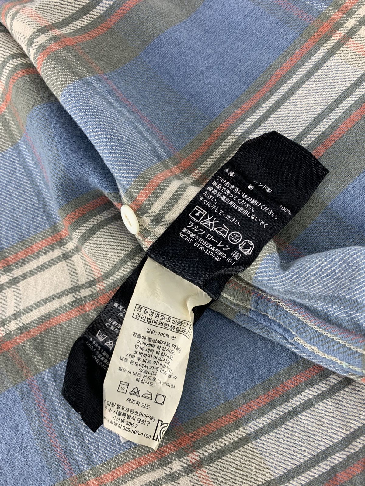 RRL Ralph Lauren RRL Ralph Lauren Flannel Checked Western Shirt Snap Button Size US S / EU 44-46 / 1 - 10 Thumbnail