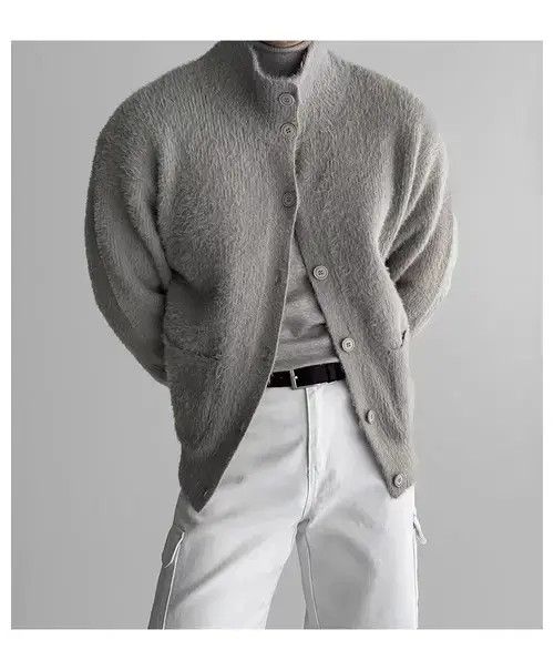 Aran Isles Knitwear Vintage Gray Buttoned Casual Knit Cardigan Sweater Jacket Size US M / EU 48-50 / 2 - 1 Thumbnail