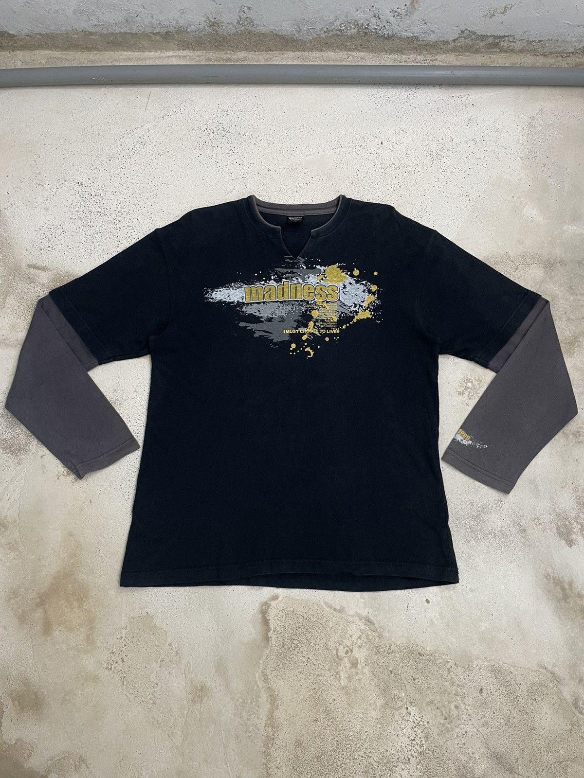 Madness Madness Layer Sleeve Wording Y2K Style Life Poem Size US L / EU 52-54 / 3 - 3 Thumbnail
