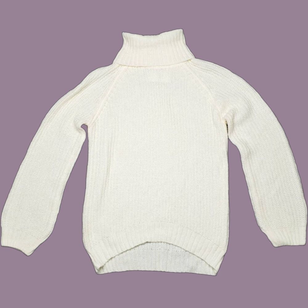Vintage Rue21 Sweater Womens XS Ivory Pullover Long Sleeve Turtleneck New Size XS / US 0-2 / IT 36-38 - 1 Thumbnail