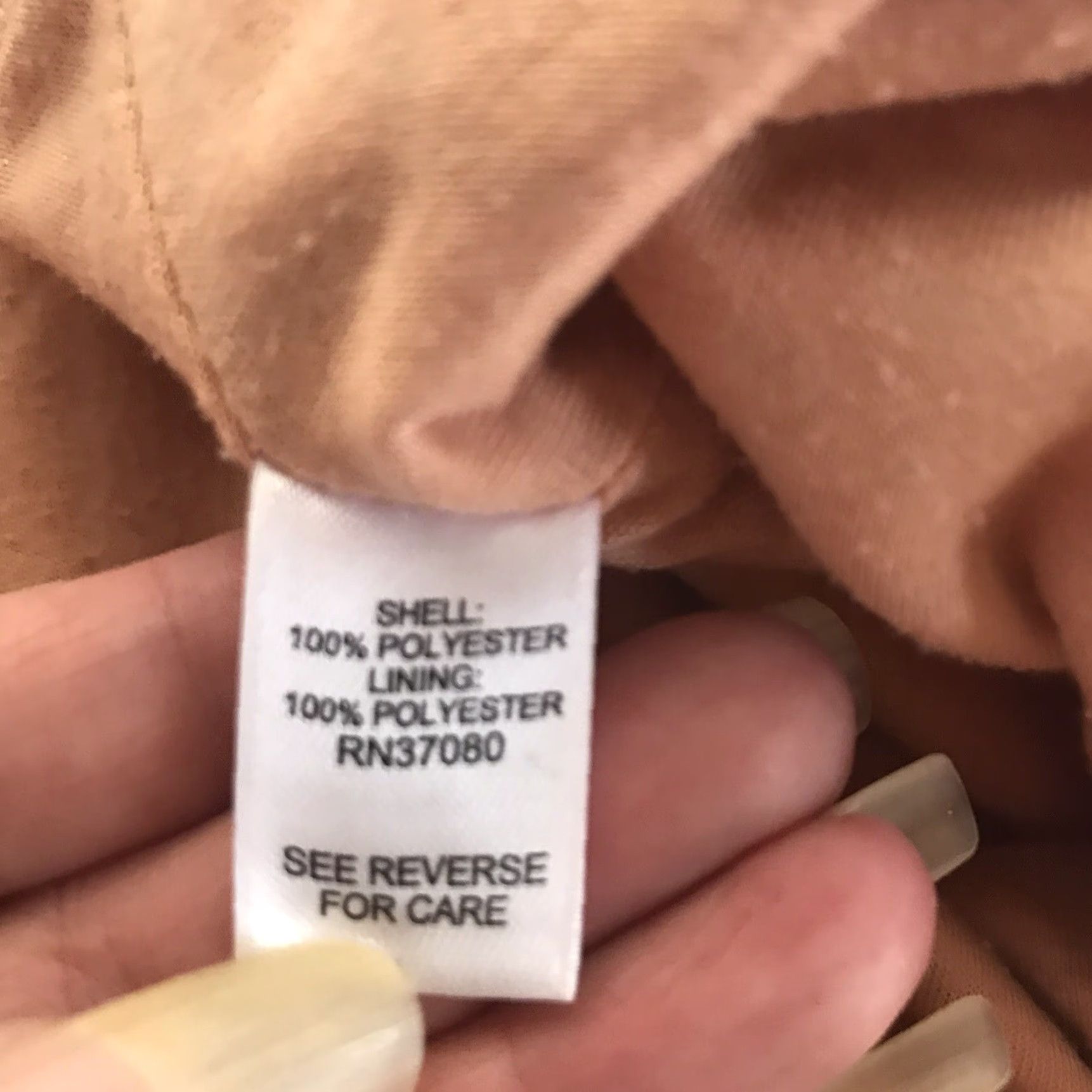 Vintage Cato Peach Faux Suede Knee Skirt Womens Size 14 Casual Business Size 36" / US 14 / IT 50 - 4 Thumbnail