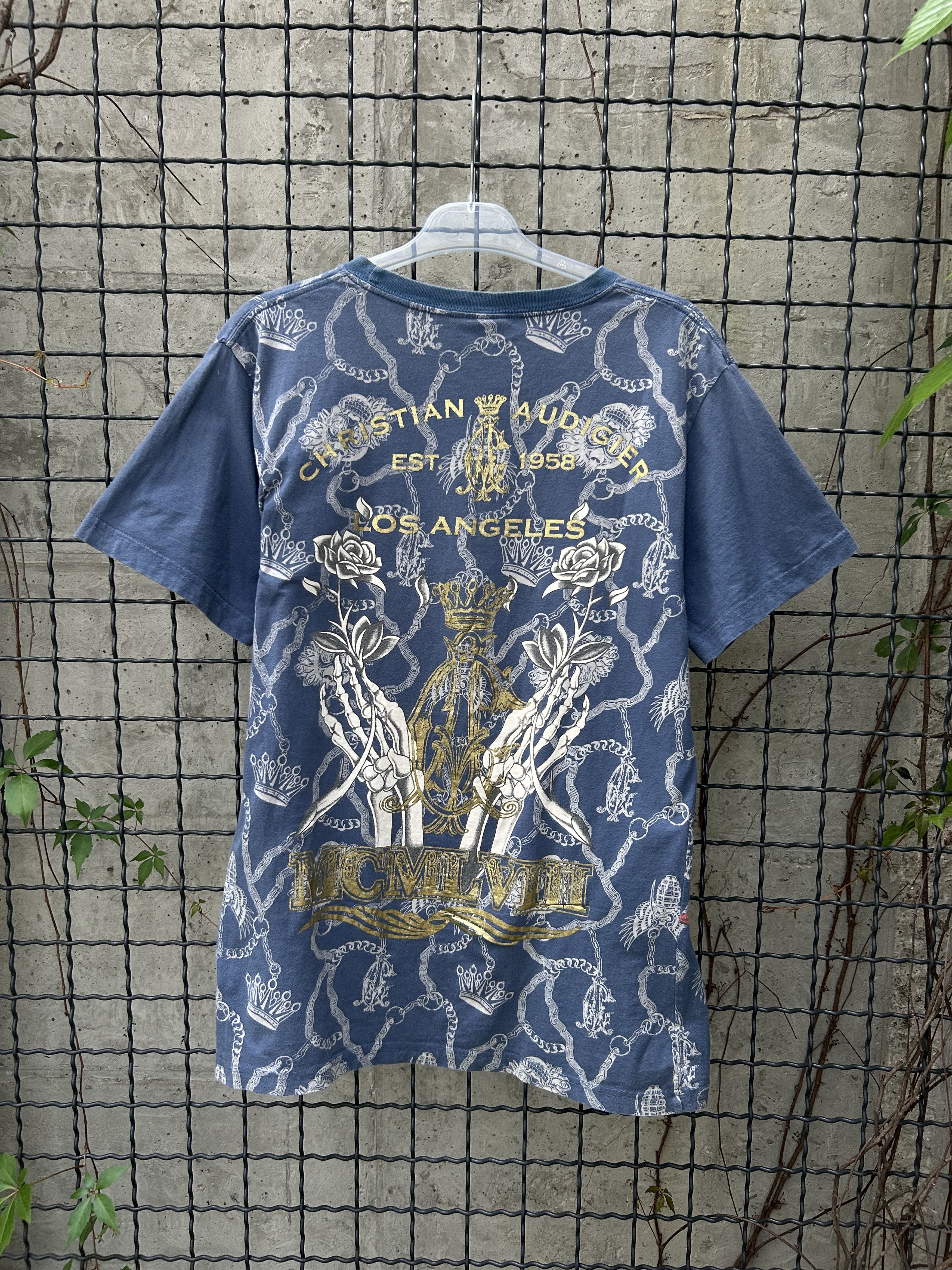 Christian Audigier Vintage 2000s Christian Audigier Ed Hardy Tattoo T-shirt Size US L / EU 52-54 / 3 - 2 Thumbnail
