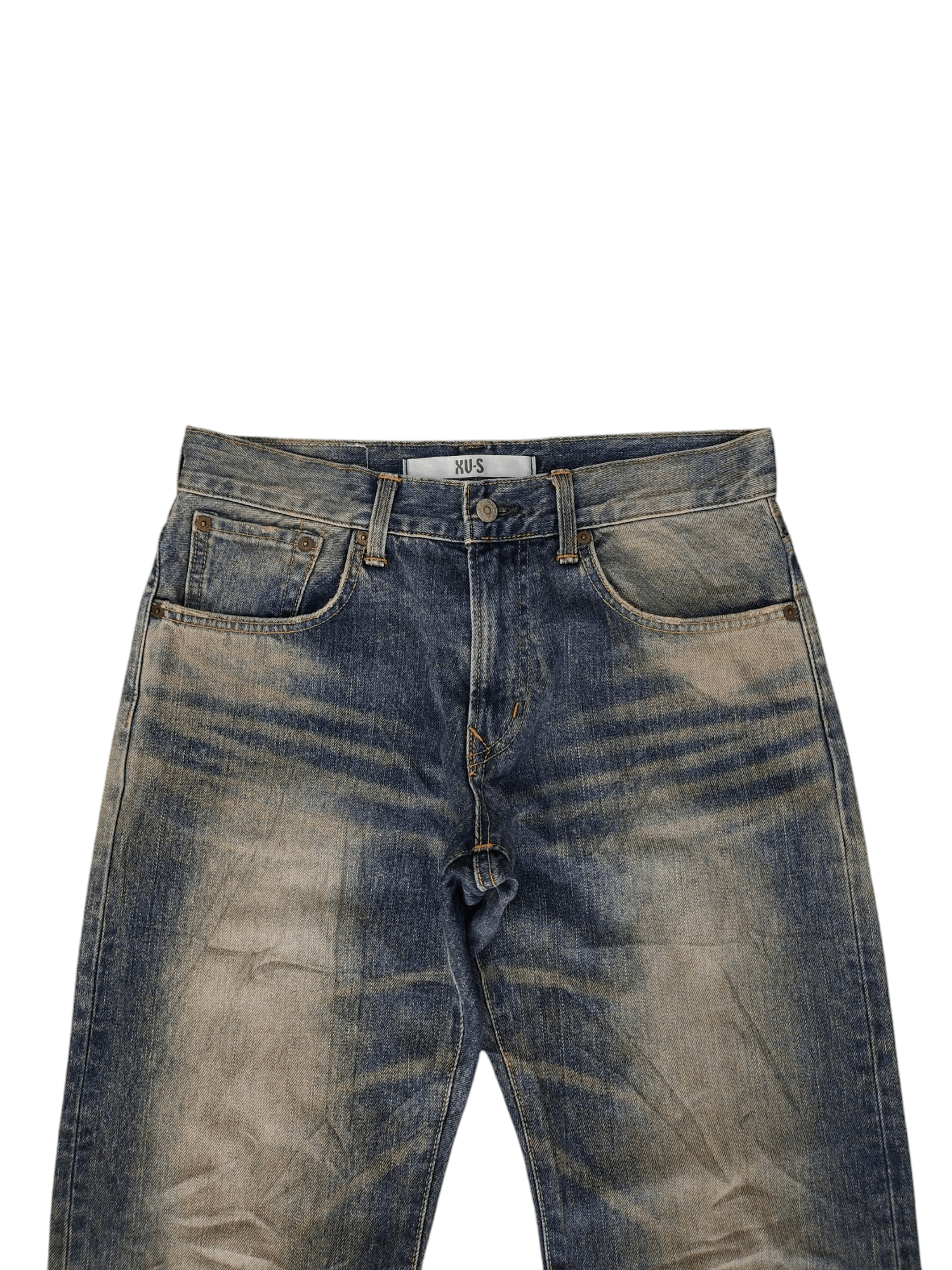 Comme des Garcons × Undercover Vintage Edwin Xvs Japan Clawmark Distress Faded Jeans Size US 30 / EU 46 - 2 Thumbnail