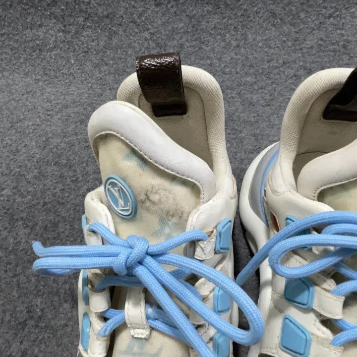 Louis Vuitton Louis Vuitton Archlight Blue and White Sneakers -2508 Size US 6 / IT 36 - 2 Thumbnail