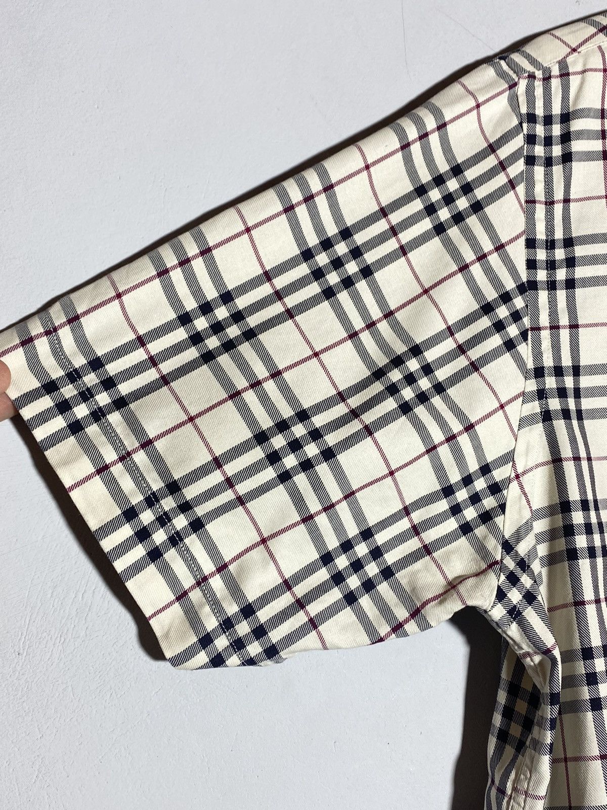 Burberry Vintage Burberry London Checked Short Sleeve Shirt Men’s Size US M / EU 48-50 / 2 - 7 Thumbnail