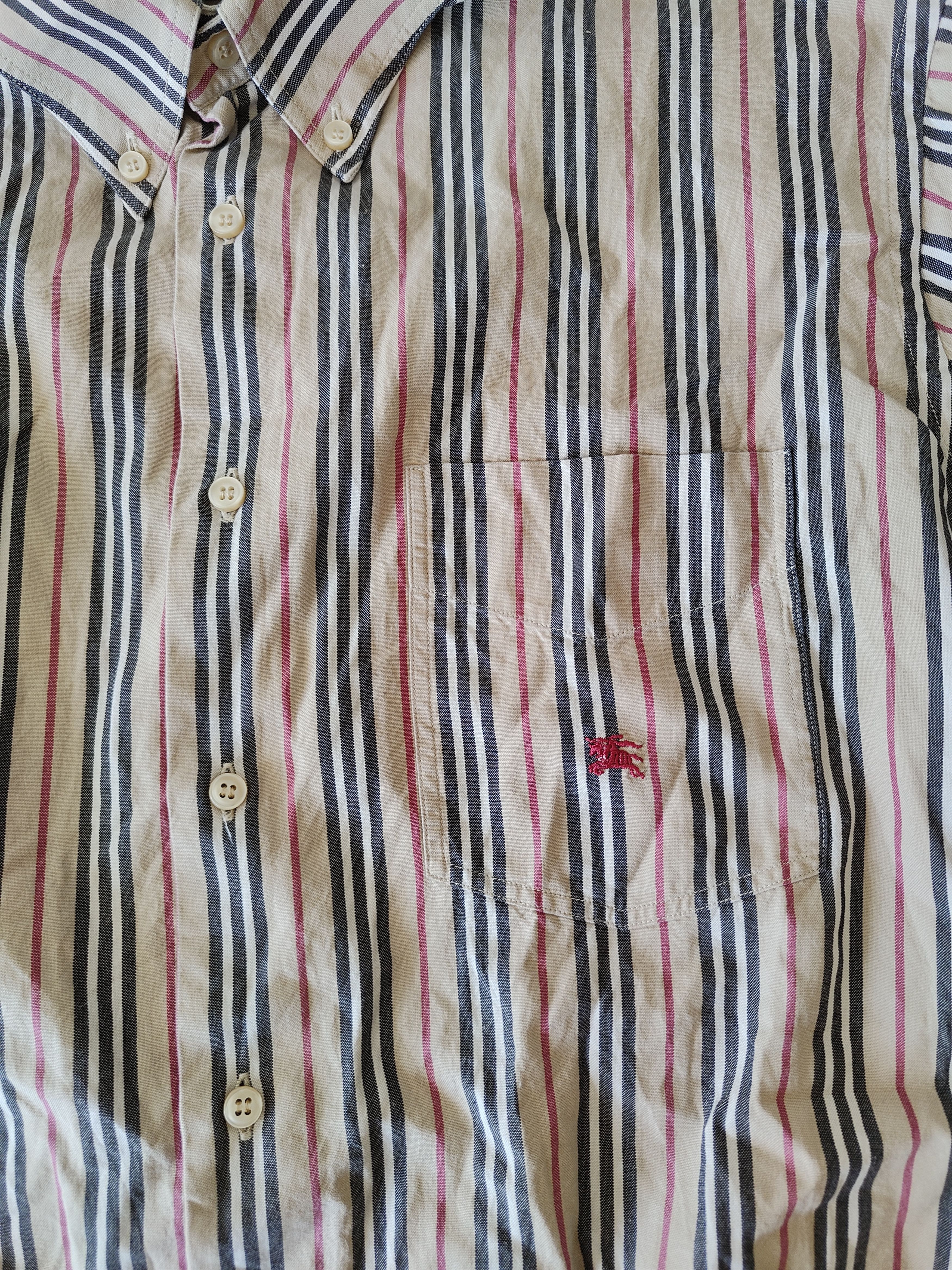 Burberry × Vintage Vintage burberry Cotton stripes shirt Button up Nova check Size US L / EU 52-54 / 3 - 3 Thumbnail