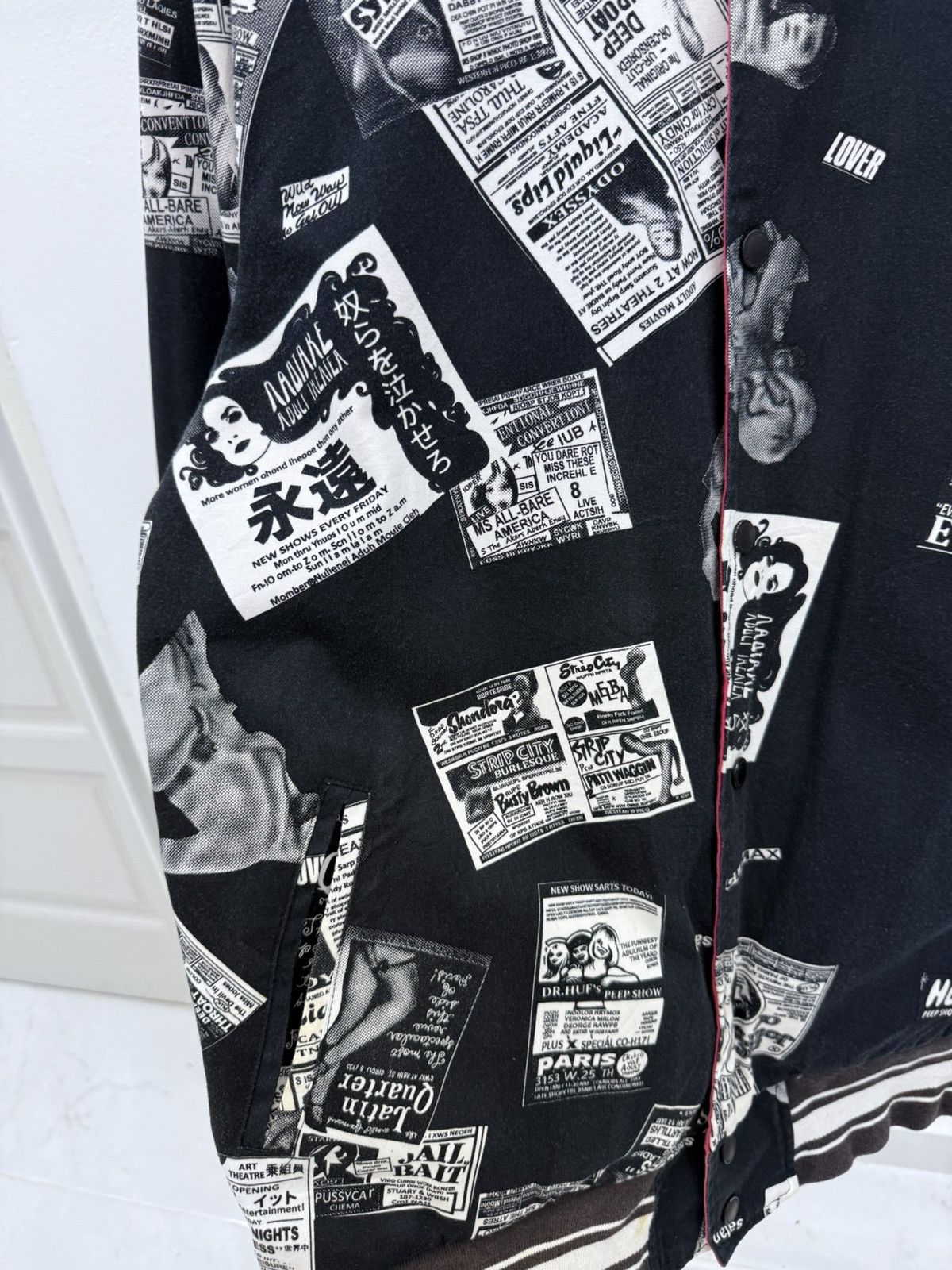 Huf HUF Worldswide Full Print Reversible Varsity Jacket Size US L / EU 52-54 / 3 - 6 Thumbnail