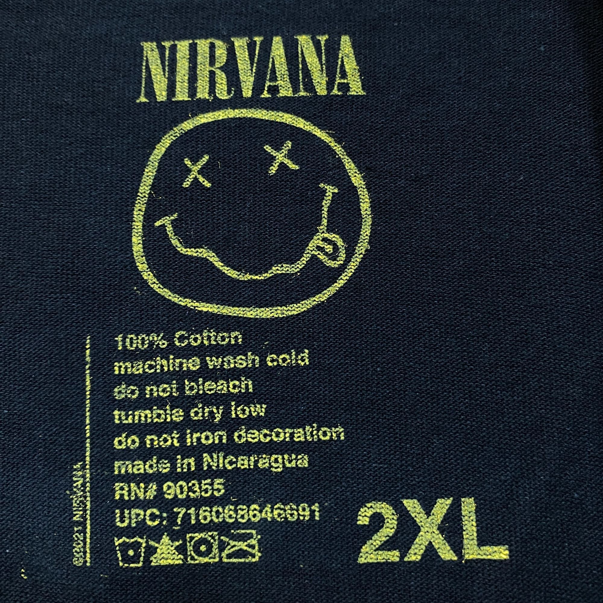 Nirvana Nirvana Nevermind Tour Smiley Promo Logo Grunge Band Tee 2X Size US XXL / EU 58 / 5 - 4 Thumbnail
