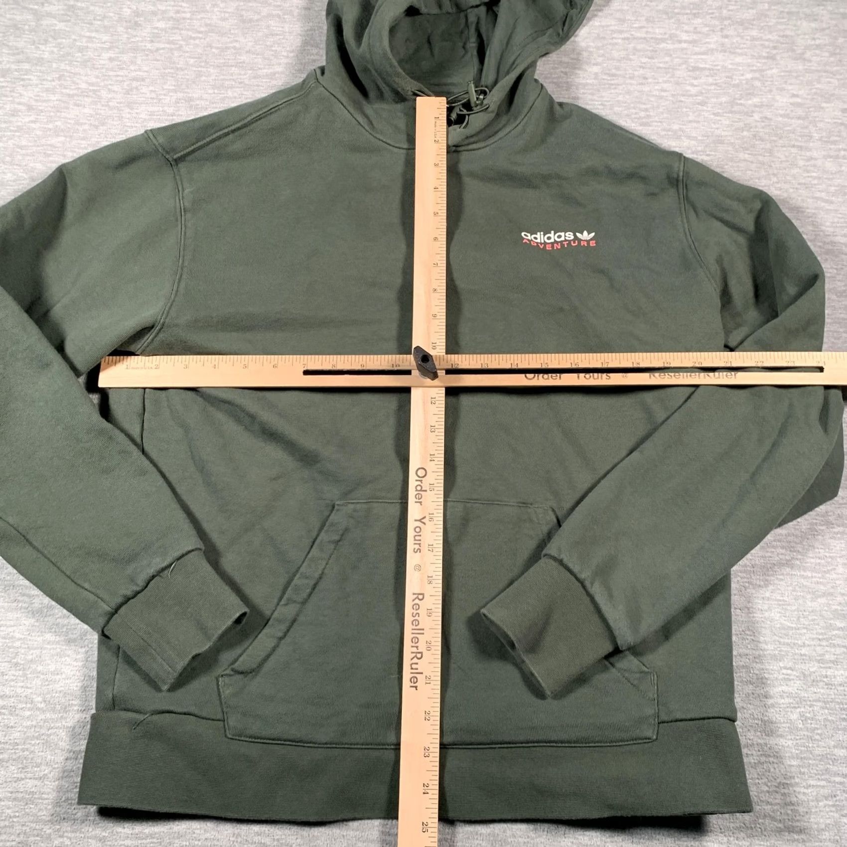 Adidas Adidas Hoodie Mens Medium Green Adventure Trefoil Pullover Sweatshirt Cotton Size US M / EU 48-50 / 2 - 6 Thumbnail